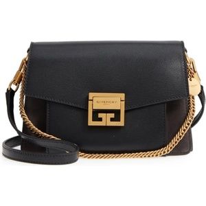 GIVENCHY Small GV3 Leather & Suede Crossbody Bag